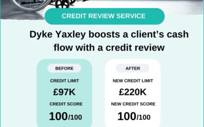 DY boosts a client’s cash flow with a credit review